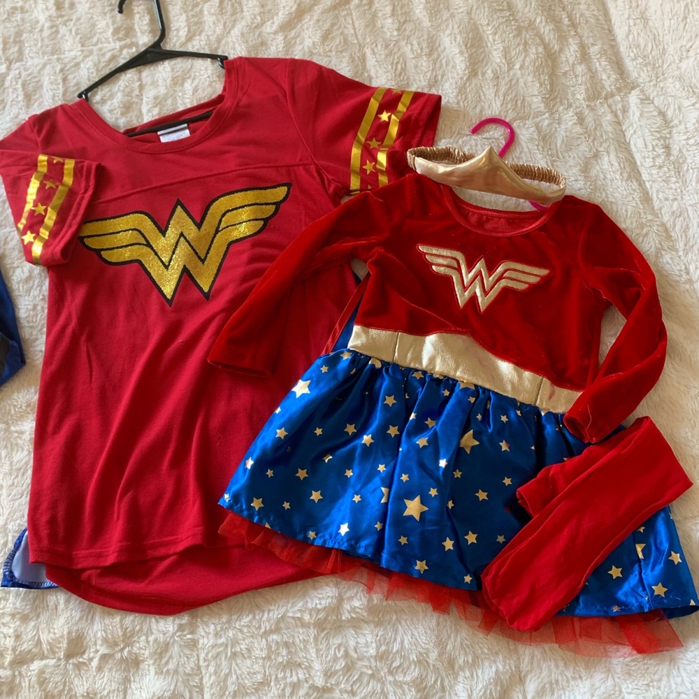 Wonder Woman & Super Man Costume Bundle